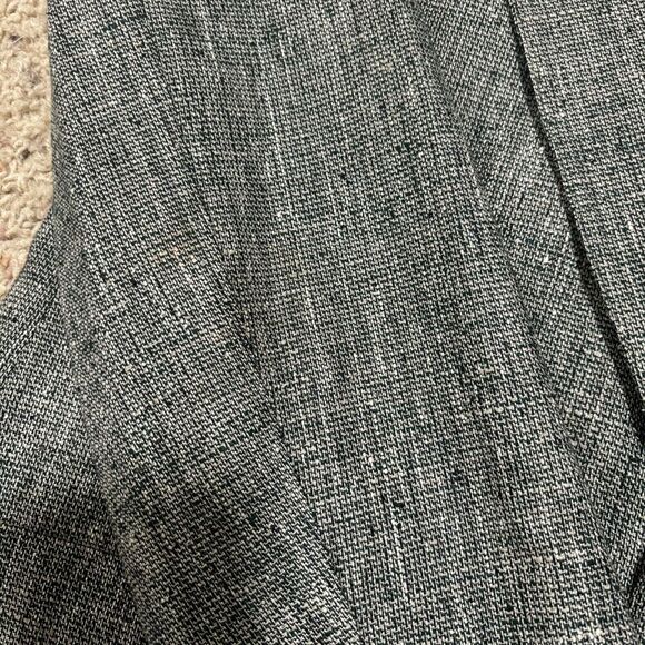 Christian Brooks 100% Silk Gray Blazer Suit Jacket 44 L Tweed 2 Button Pocket US - Picture 9 of 10
